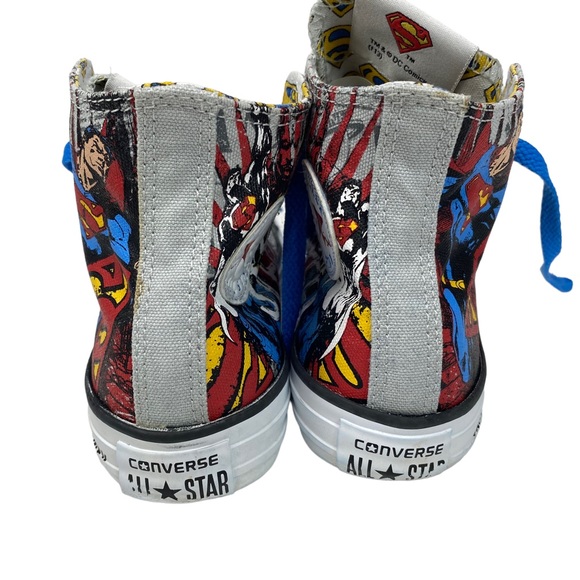 Converse All Star Chuck Taylor High Top Superman DC Comics Youth US Size 2 - Picture 4 of 13